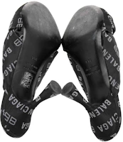 Purchase (W) Balenciaga Tumit Tinggi Hujung Terbuka 'Butterfly Knot Hitam' 623334W2BX01090
