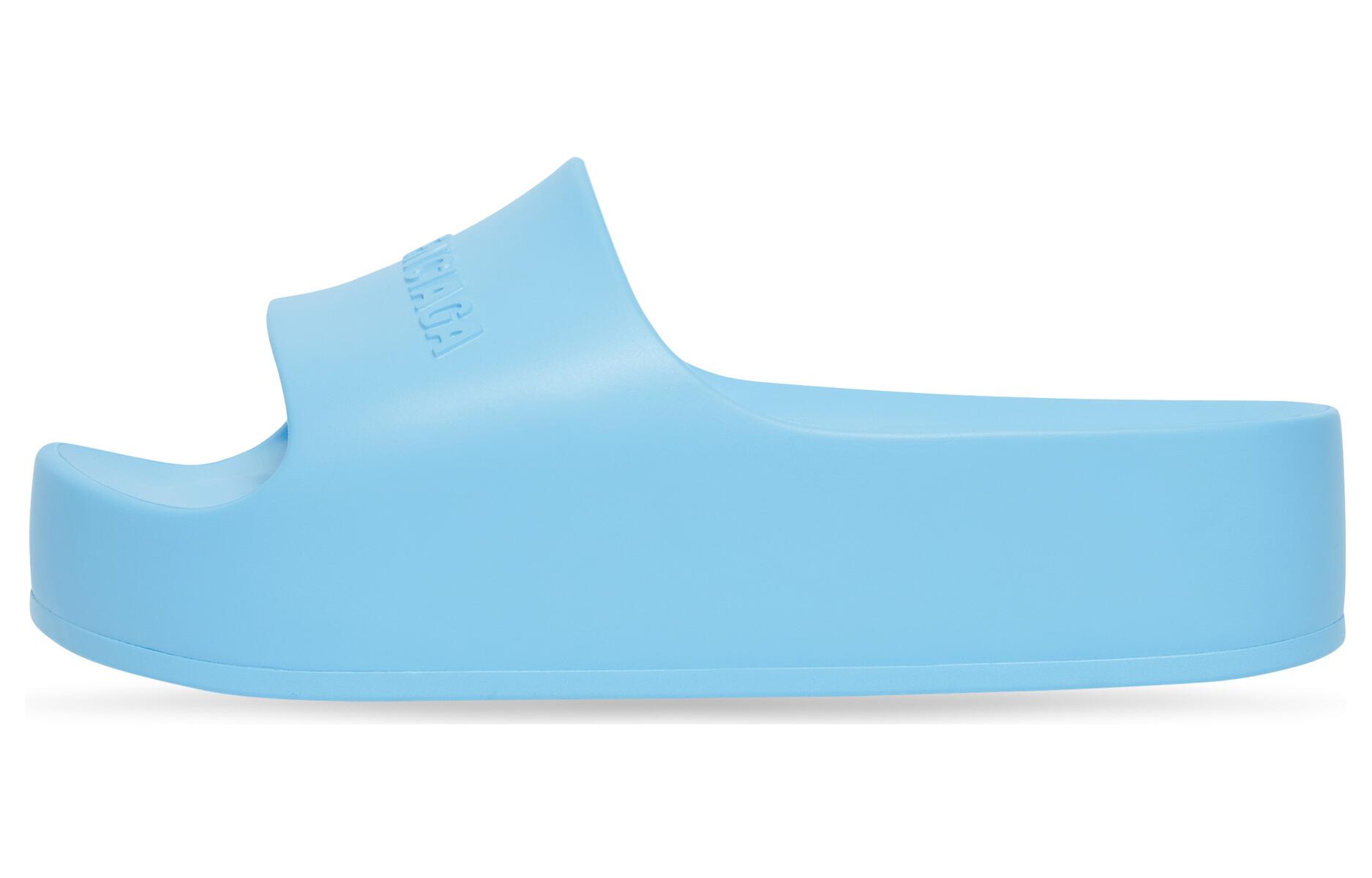 (Women) Balenciaga Open Toe Slide 'Blue' 654315W1S894040