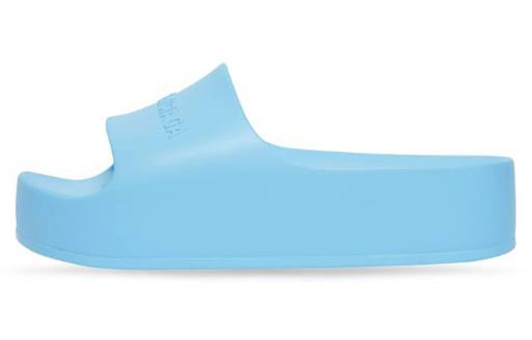 (W) Balenciaga Open Toe Slide 'Blue'