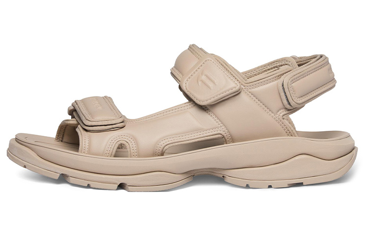 Buy (W) Balenciaga Offene Zehen Klettverschluss-Strandsandale ''Beige'' 738612W2CDA2000