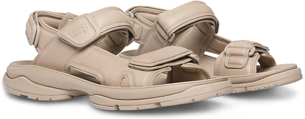 (W) Balenciaga Offene Zehen Klettverschluss-Strandsandale ''Beige'' 738612W2CDA2000 Lookbook (W) Balenciaga Offene Zehen Klettverschluss-Strandsandale ''Beige'' 738612W2CDA2000
