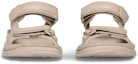 Shop (W) Balenciaga Offene Zehen Klettverschluss-Strandsandale ''Beige'' 738612W2CDA2000