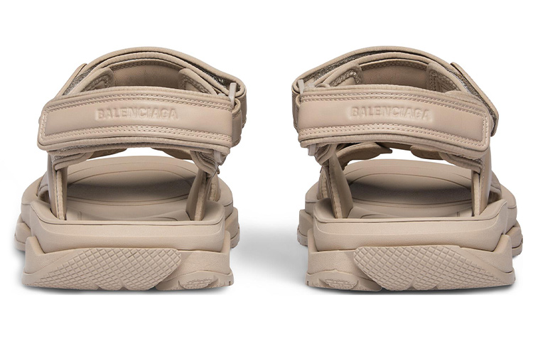 Details for (W) Balenciaga Offene Zehen Klettverschluss-Strandsandale ''Beige'' 738612W2CDA2000