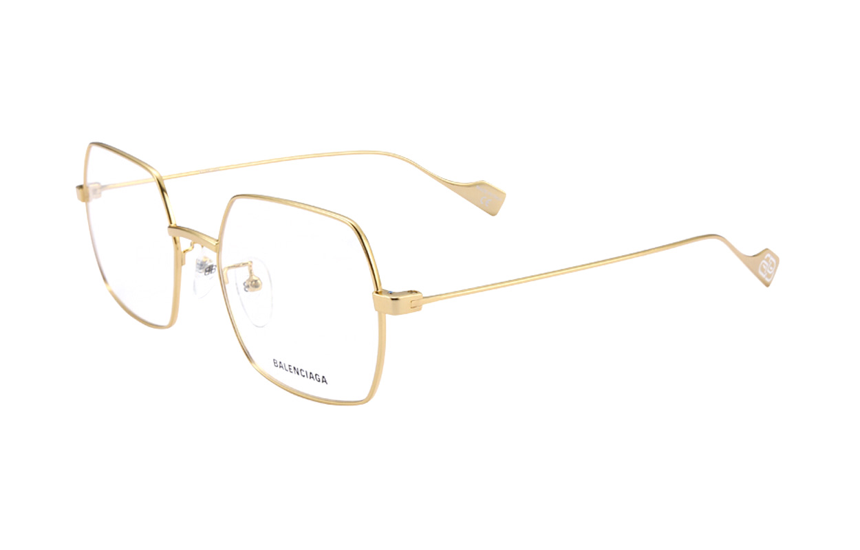 (Women) Balenciaga Optical Glasses Gold Frame Clear Lens Unisex Eyewear BB0090O-003 54 圖 2