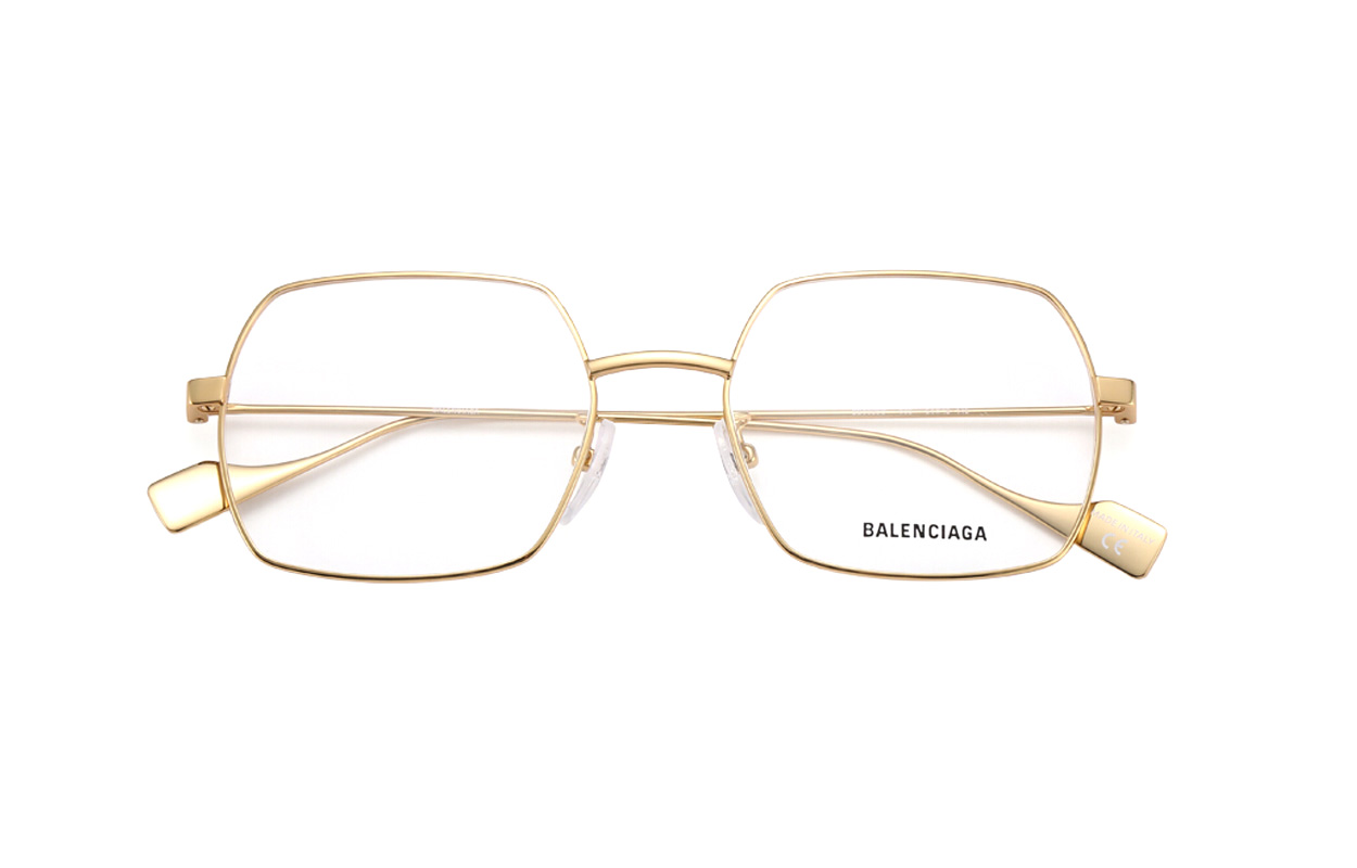 (Women) Balenciaga Optical Glasses Gold Frame Clear Lens Unisex Eyewear BB0090O-003 54 圖 4