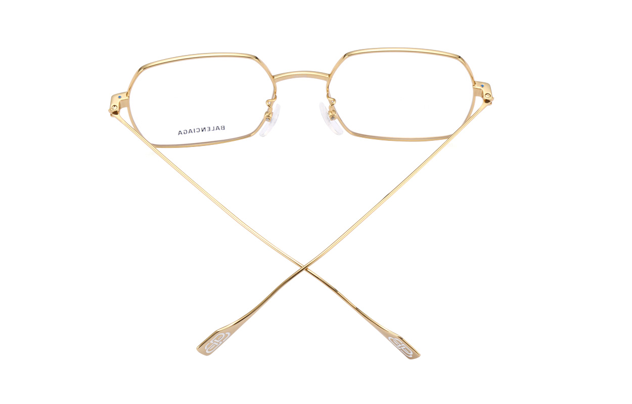 (Women) Balenciaga Optical Glasses Gold Frame Clear Lens Unisex Eyewear BB0090O-003 54 圖 6