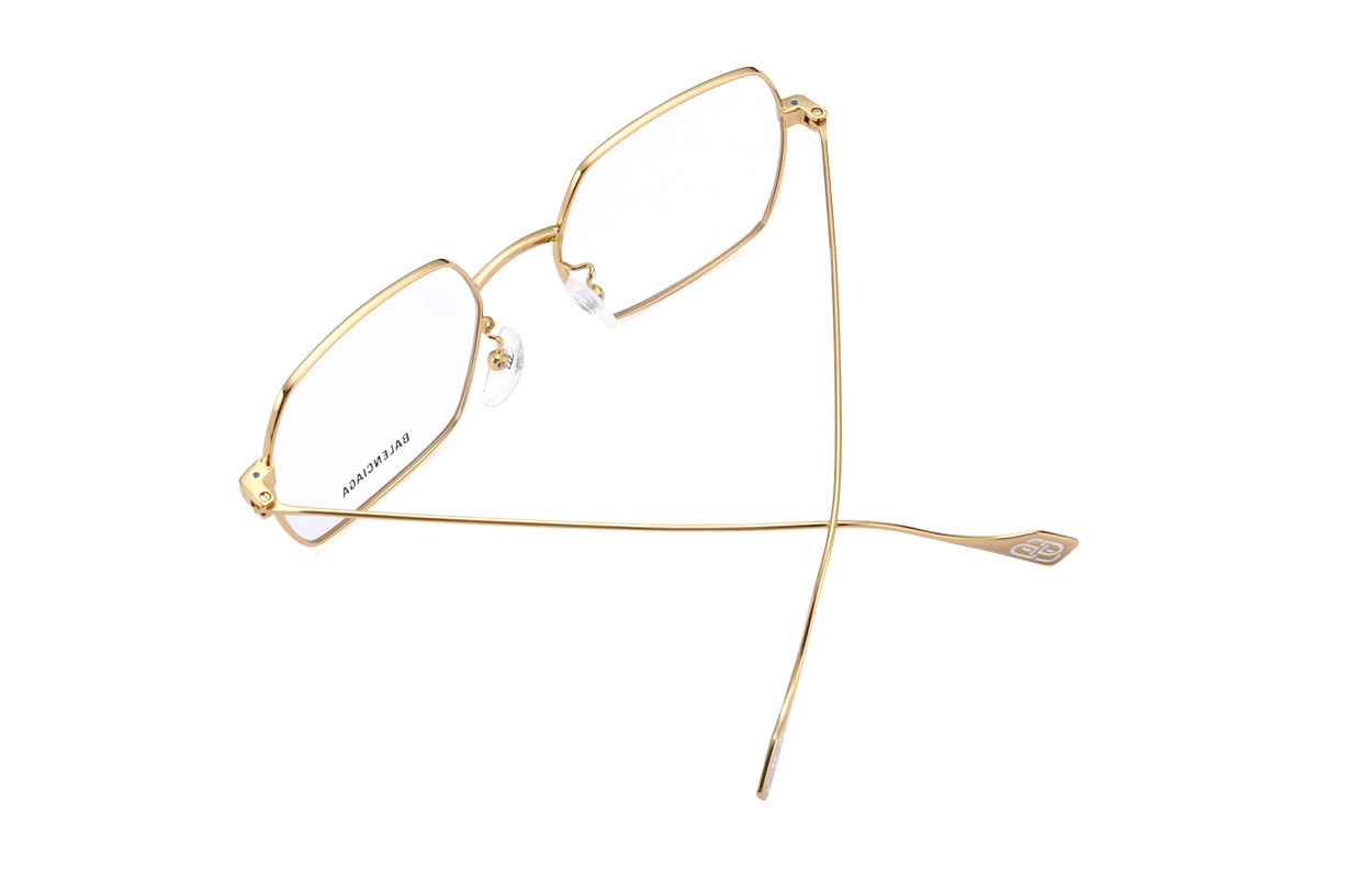 (Women) Balenciaga Optical Glasses Gold Frame Clear Lens Unisex Eyewear BB0090O-003 54 圖 7