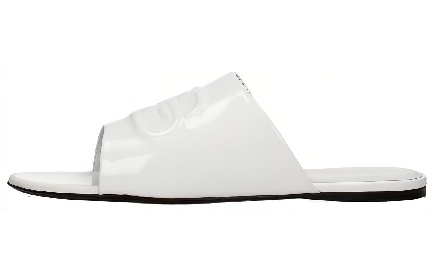 (W) Balenciaga Oval BB Sandal 'White'