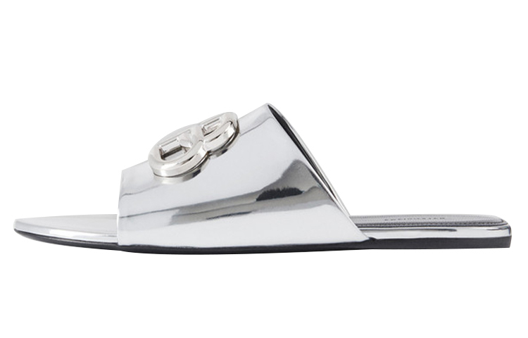 (Women) Balenciaga Oval Sandals Silver 614968W2AD18081