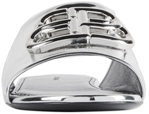 (Women) Balenciaga Oval Sandals Silver 614968W2AD18081 Lookbook (Women) Balenciaga Oval Sandals Silver 614968W2AD18081