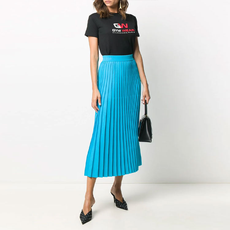 (Women) Balenciaga Oversized Black Print Crewneck T-Shirt 620941TIVD51000 圖 4