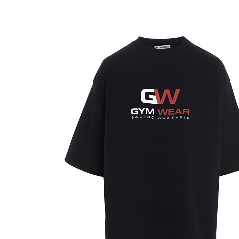 (Women) Balenciaga Oversized Black Print Crewneck T-Shirt 620941TIVD51000 圖 7