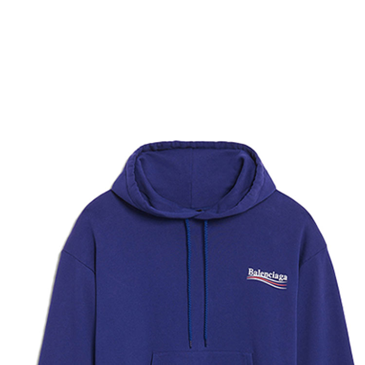(Women) Balenciaga Oversized Cotton Hoodie Blue 578135TIV531195 圖 6