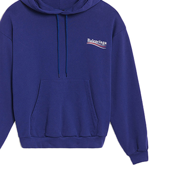 (Women) Balenciaga Oversized Cotton Hoodie Blue 578135TIV531195 圖 7