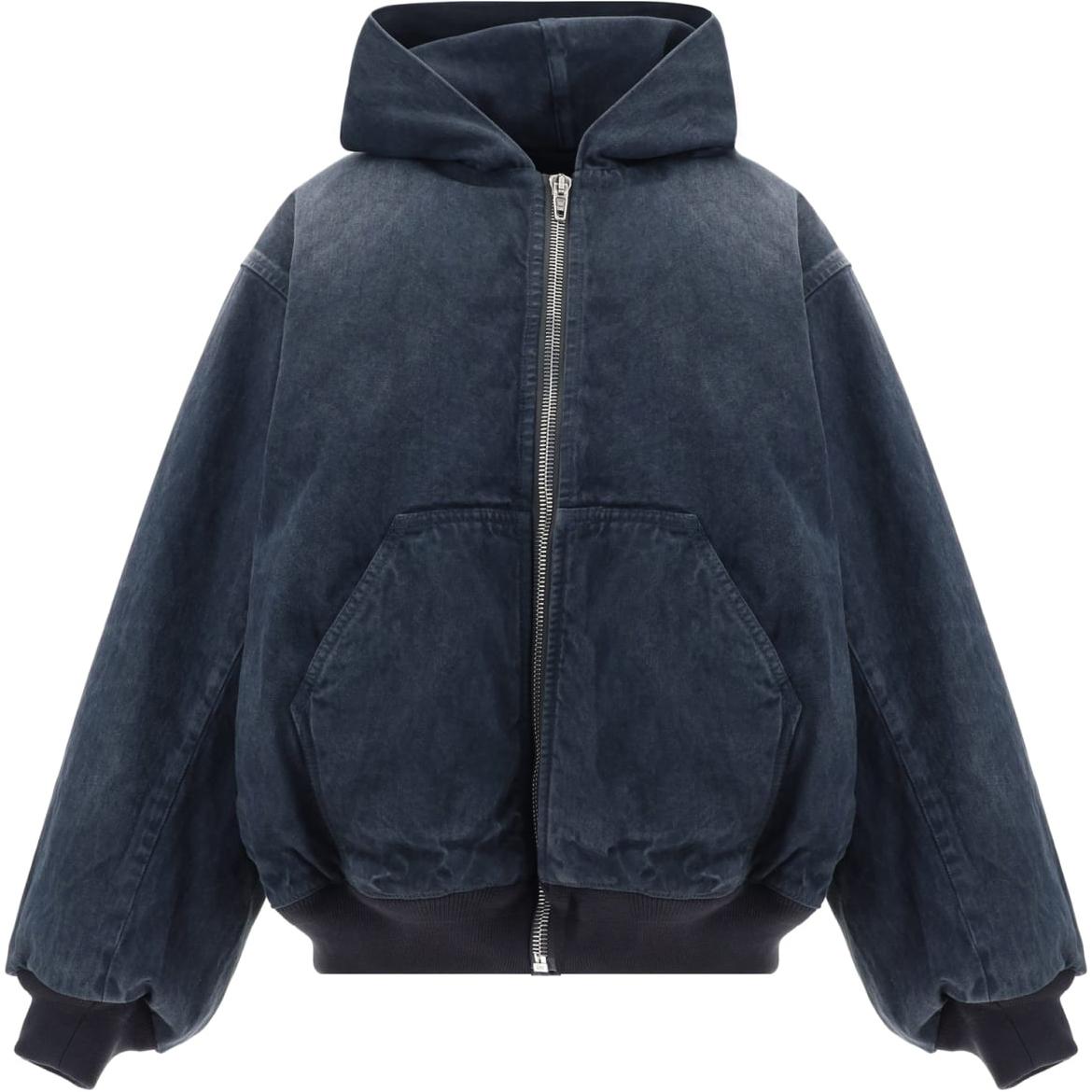 (Women) Balenciaga Oversized Logo Hoodie Jacket in Dark Grey 790472TQW562966 圖 2