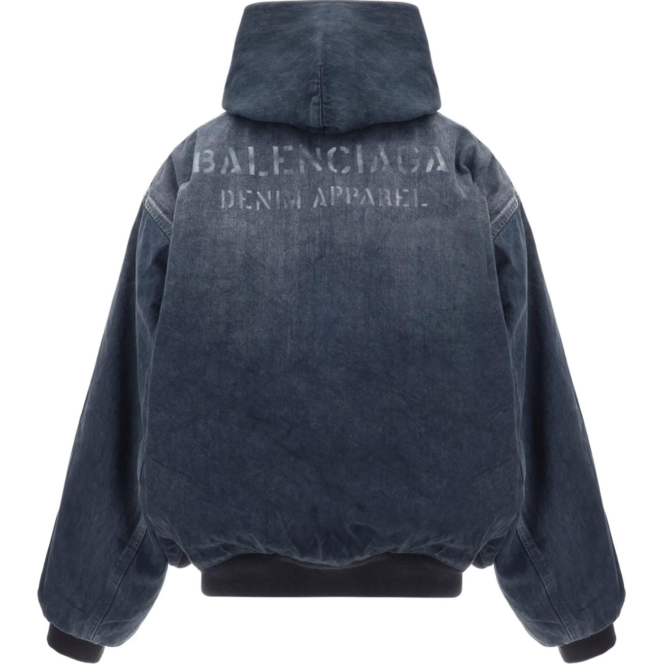 (Women) Balenciaga Oversized Logo Hoodie Jacket in Dark Grey 790472TQW562966 圖 3