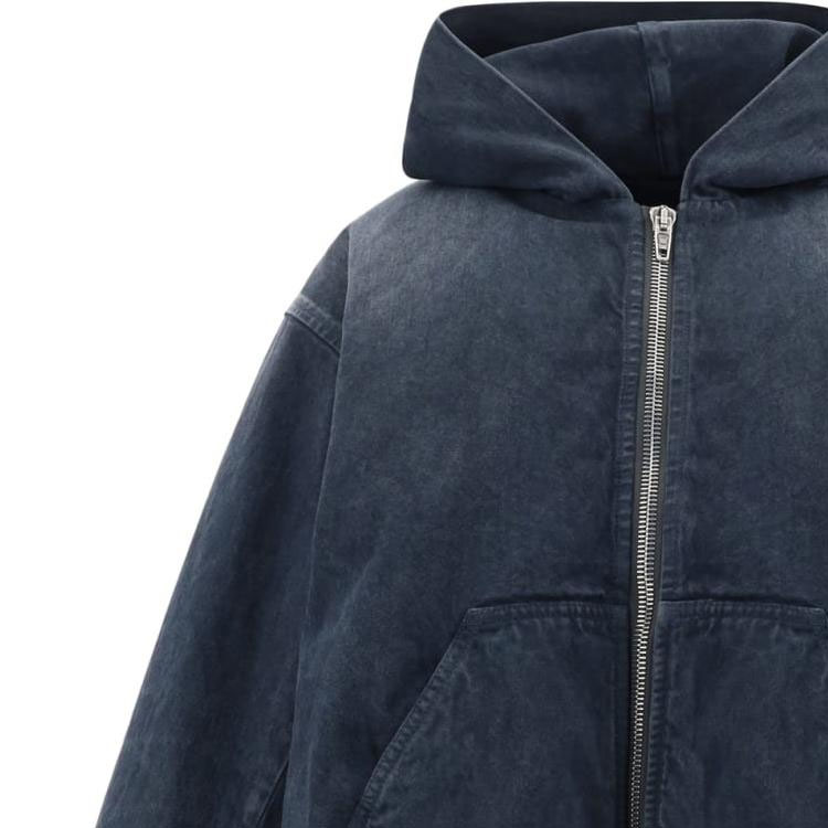 (Women) Balenciaga Oversized Logo Hoodie Jacket in Dark Grey 790472TQW562966 圖 4