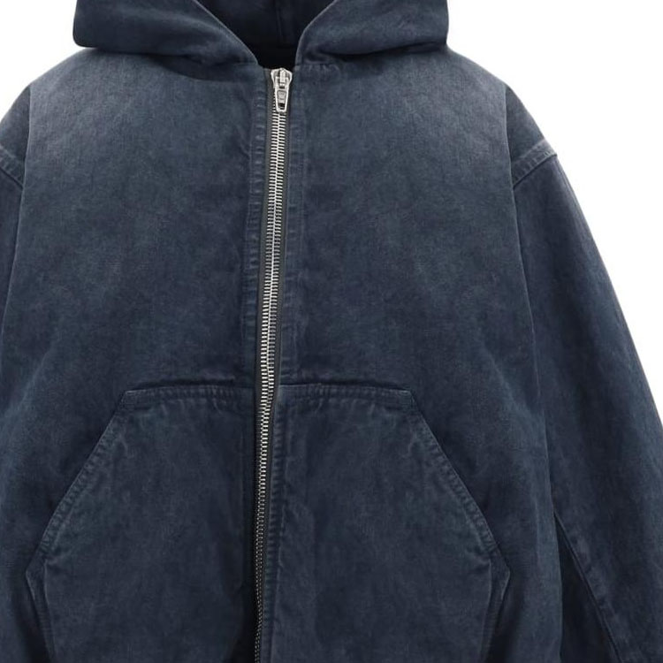 (Women) Balenciaga Oversized Logo Hoodie Jacket in Dark Grey 790472TQW562966 圖 8