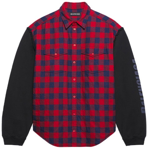 women-balenciaga-oversized-plaid-patchwork-long-sleeve-shirt-red-fw-21-658936-tbm-238521