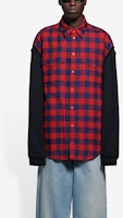 (W) Camisa Manga Larga Oversized de Cuadros Patchwork Roja Balenciaga FW21. 658936TBM238521 Shop (W) Camisa Manga Larga Oversized de Cuadros Patchwork Roja Balenciaga FW21. 658936TBM238521