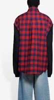 (W) Camisa Manga Larga Oversized de Cuadros Patchwork Roja Balenciaga FW21. 658936TBM238521 Purchase (W) Camisa Manga Larga Oversized de Cuadros Patchwork Roja Balenciaga FW21. 658936TBM238521