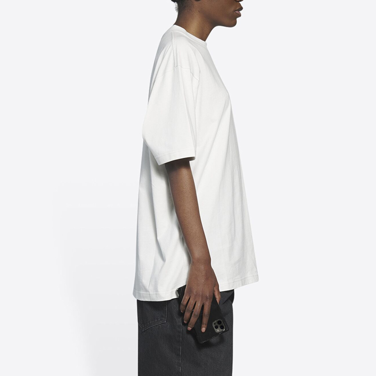 (Women) Balenciaga Oversized White T-Shirt with Embroidery Logo Design. 641655TKVJ19084 圖 7