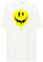 (Women) Balenciaga Oversized White T-Shirt with Melted Smiley Print. 641655TKVA18639 (Women) Balenciaga Oversized White T-Shirt with Melted Smiley Print. 641655TKVA18639