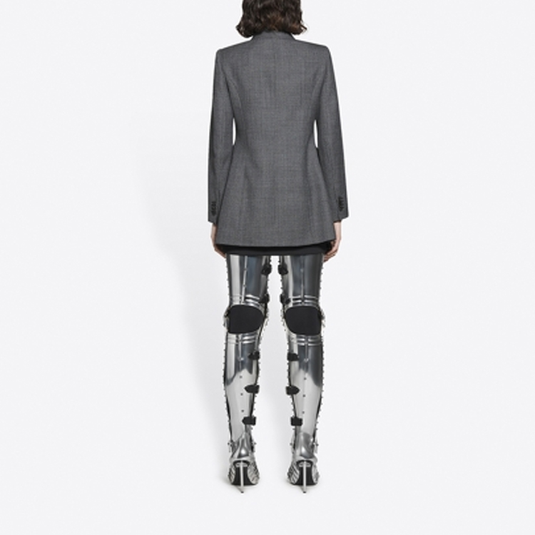 Shop (W) 巴黎世家灰色宽松羊毛西装外套 571279TGT141269