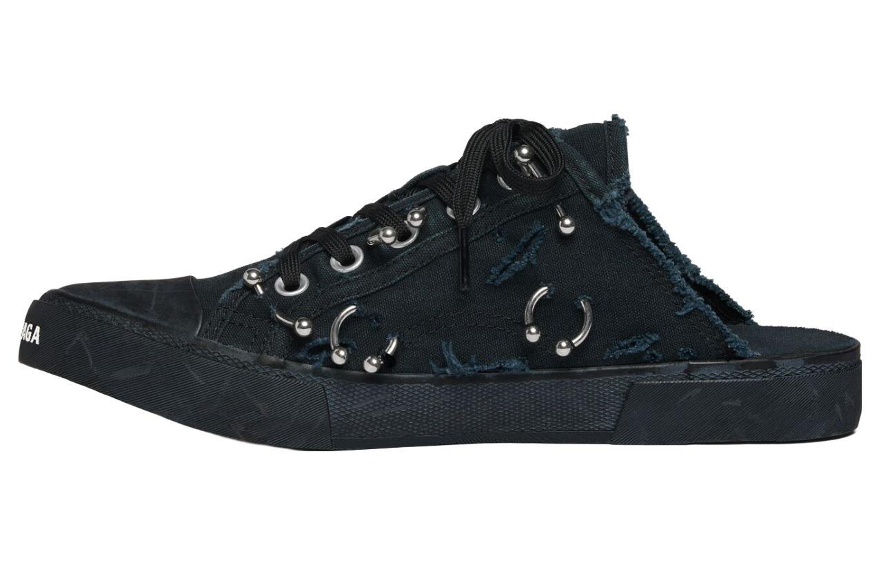 (W) Balenciaga Paris 'Black Knit Fashion Slipper'