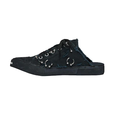 (W) Balenciaga Paris 'Black Knit Fashion Slipper'