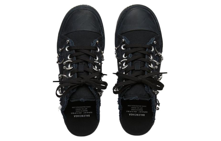 (W) Balenciaga Paris 'Black Knit Fashion Slipper' 圖 5