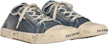 Lookbook (W) Balenciaga Paris Mule Denim Usang 'Biru' 693952W3RCL4090