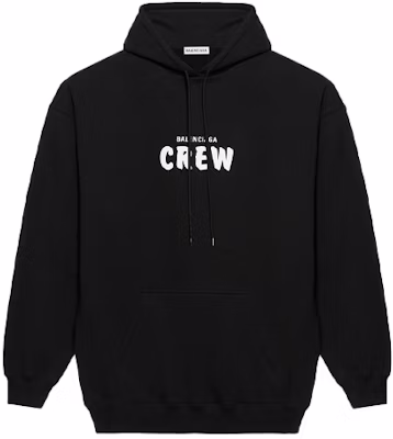(Women) Balenciaga Paris Crew Logo Hoodie Women in Black 578135TIV751070 Order (Women) Balenciaga Paris Crew Logo Hoodie Women in Black 578135TIV751070