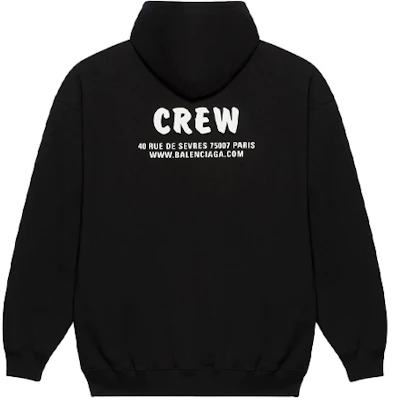 (Women) Balenciaga Paris Crew Logo Hoodie Women in Black 578135TIV751070 Lookbook (Women) Balenciaga Paris Crew Logo Hoodie Women in Black 578135TIV751070