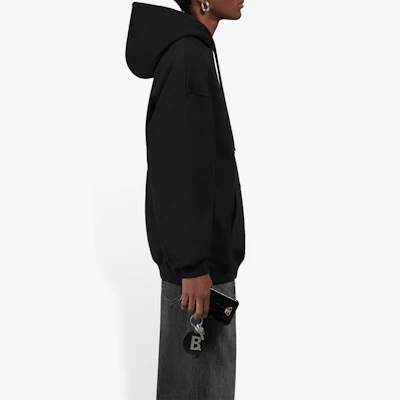 (Women) Balenciaga Paris Crew Logo Hoodie Women in Black 578135TIV751070 Purchase (Women) Balenciaga Paris Crew Logo Hoodie Women in Black 578135TIV751070