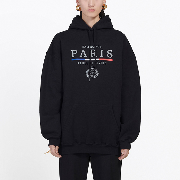 Shop (W) 巴黎世家巴黎旗艦店羊毛套頭衛衣黑色 578135TGV681000