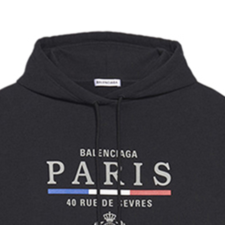 Sizing (W) 巴黎世家巴黎旗艦店羊毛套頭衛衣黑色 578135TGV681000