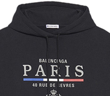 (W) 巴黎世家巴黎旗艦店羊毛套頭衛衣黑色 578135TGV681000 Sizing (W) 巴黎世家巴黎旗艦店羊毛套頭衛衣黑色 578135TGV681000