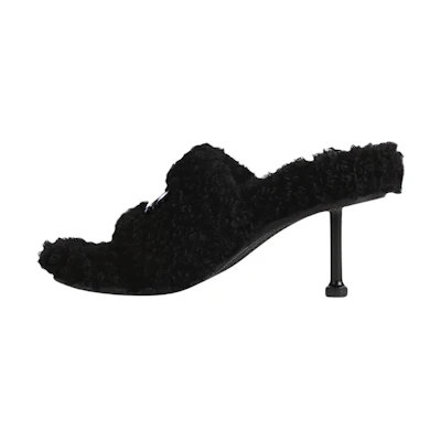 (W) Balenciaga Paris Furry 'Black'