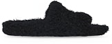 Order (W) Balenciaga Paris Furry Slide 'Hitam' 654261W2DO31080