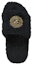 Shop (W) Balenciaga Paris Furry Slide 'Hitam' 654261W2DO31080