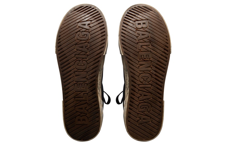 Sizing (W) Balenciaga Paris Graffiti Hoge Sneaker ''Zwart Wit'' 688756W3RR41099