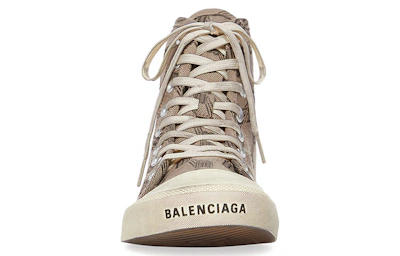 (Women) Balenciaga Paris High 'BB Monogram - Dark Mink Grey'