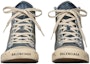 Shop (W) Balenciaga Paris High 'Destroyed - Denim' Lelaki Kasut Tinggi Label Gaya 688756-W3RCL-4090
