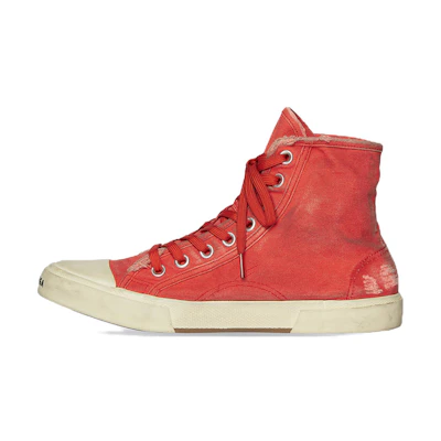 (W) Balenciaga Paris High 'Destroyed - Red'