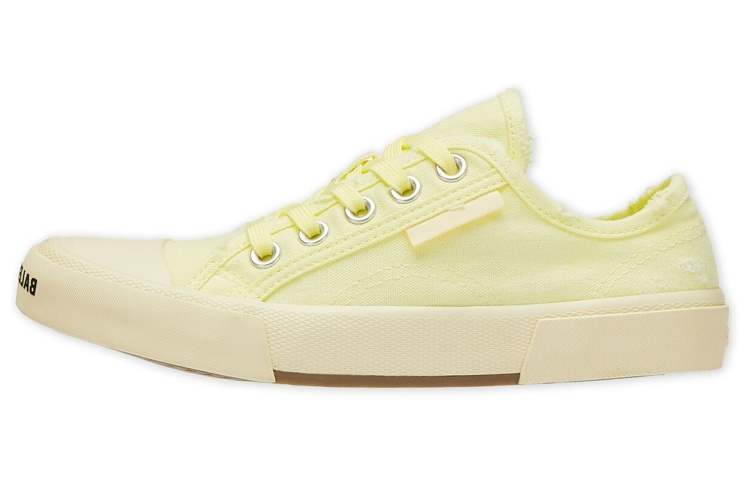 (Women) Balenciaga Paris Lace-Up Low 'Fashion Yellow' 688757W3RC57090