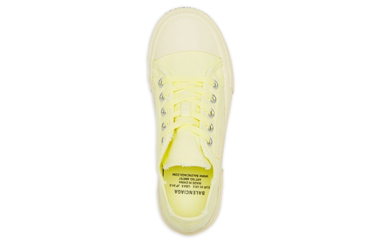 Lookbook 巴黎世家Paris 系帶低幫 時尚板鞋 女款 黃色