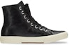 Order (W) Balenciaga Paris High Top Sneakers 'Kulit Hitam dan Getah Putih' 688756W3RCA1090