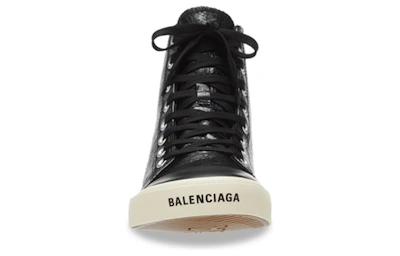 (Women) Balenciaga Paris High 'Black Arena Lambskin'
