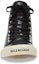 Shop (W) Balenciaga Paris High Top Sneakers 'Kulit Hitam dan Getah Putih' 688756W3RCA1090